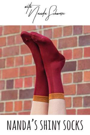 Nanda's Shiny Socks ziegelrot